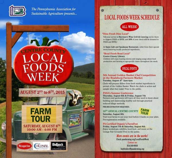 Celebrate our area’s tasteful bounty during Local Foods Week Aug. 2-8