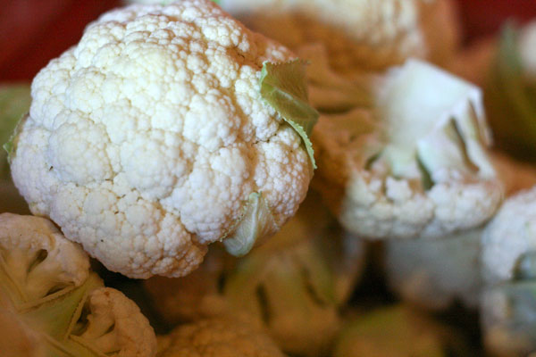 Cream of cauliflower soup fights the winter chill