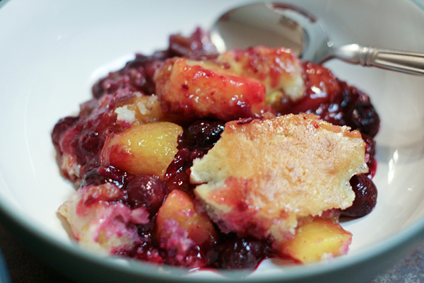 Blueberry Peach Cobbler