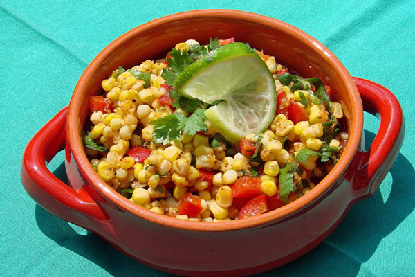 Corn Salad with Sweet Chili Lime Vinaigrette