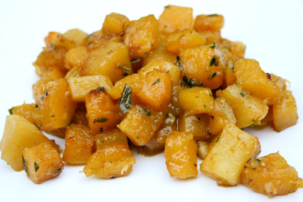 Sauteed Delicata Squash with Apples and Thyme