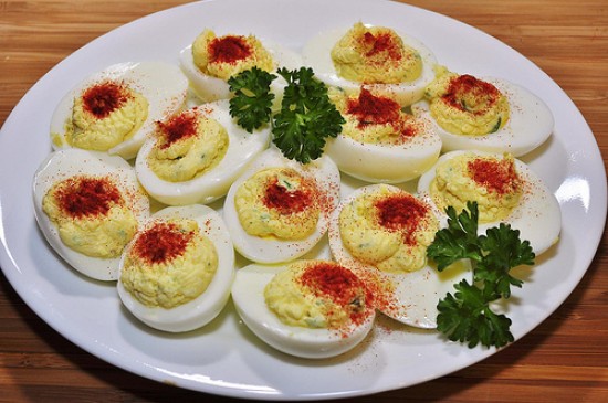 Farm-style deviled eggs get a flavor boost via being local