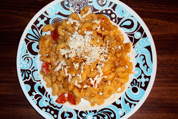 Sautéed Pepper and Onion Pasta