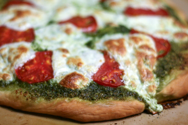 Pesto Pizza.