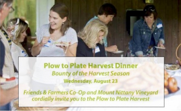 Friends & Farmers Announces “Plow to Plate–A Harvest Dinner” Aug. 23