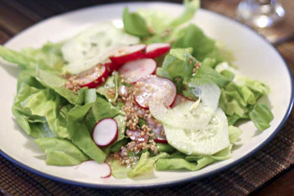 Radishes and Cucumbers with Shallot Dressing