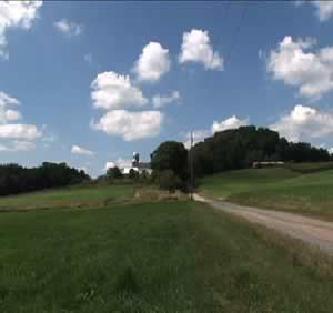 Farm and Clouds